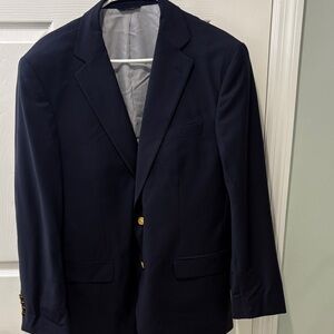 Brooks Brothers Dark Blue Blazer with Gold Buttons